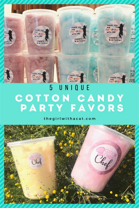 Five Unique Cotton Candy Party Favors