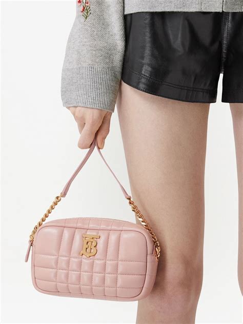 Burberry Mini Lola Quilted Camera Bag Pink Farfetch