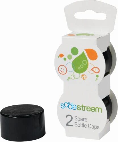 SodaStream Bottle Caps - Black, 2 Count - Fred Meyer