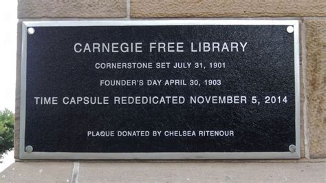 Carnegie Free Library Historical Marker