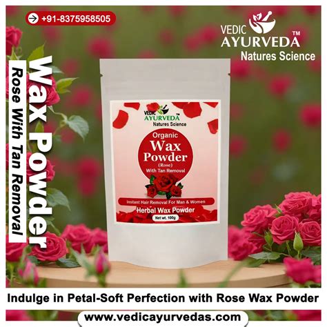 Organic Wax Powder Hair Removal With Rose Unisex