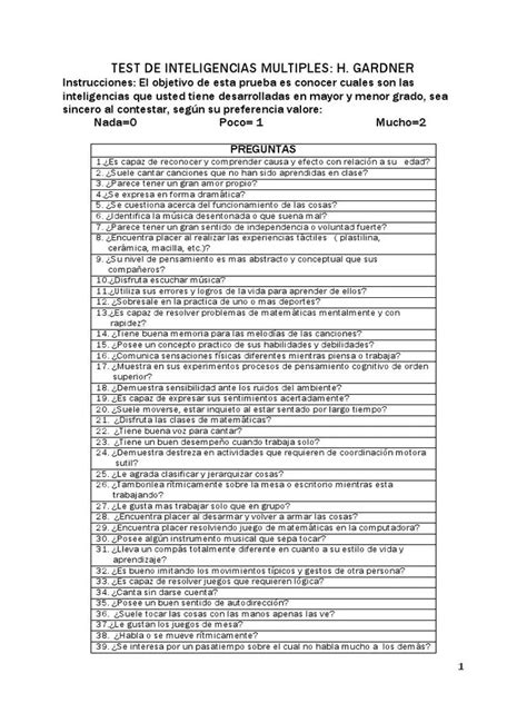 Test De Inteligencias M Ltiples Qu Mide Y C Mo Identificar Iccsi