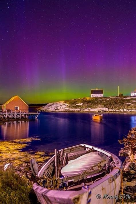 Aurora Borealis In Nova Scotia New England Cruises Beautiful Nature