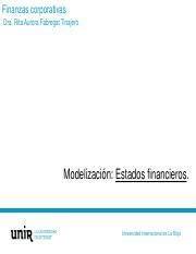 Finanzas Sesion 06 Modelización2 EstadosFinancieros pdf Finanzas