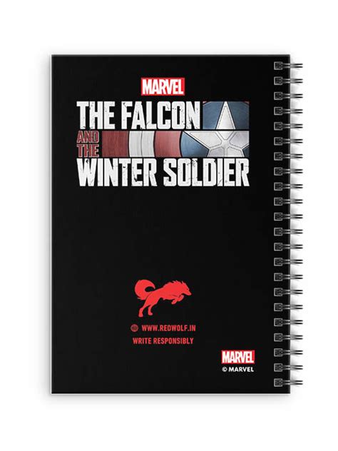 The Falcon And The Winter Soldier Spiral Notebook Official The Falcon