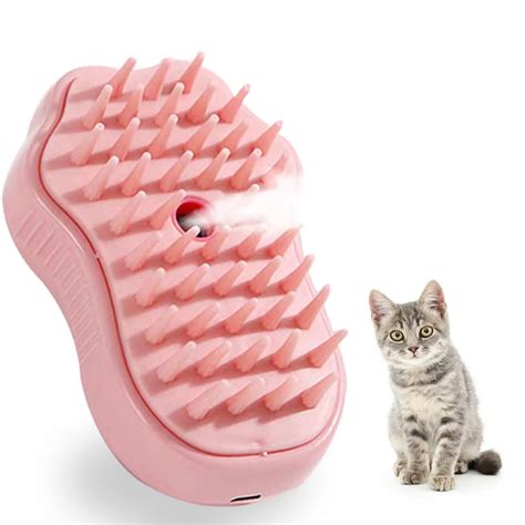 Steamy Cat Brush 3 In1 Cat Steamy Brush Self Cleaning