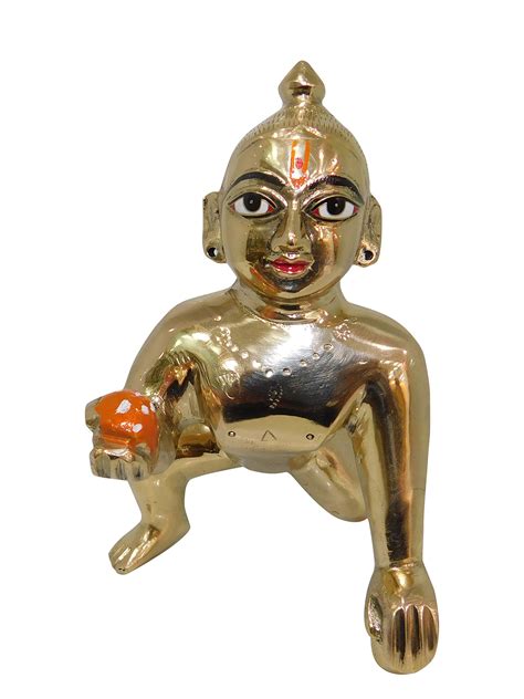 Buy Vinayakmoorti Brass Made Laddu Gopal Idol Brass Laddu Gopal Idol