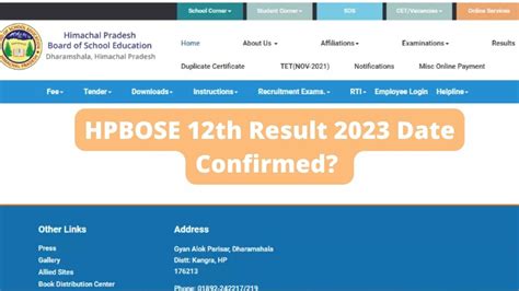 HPBOSE 12th Result 2023 Date Soon Check When Will HP Board Class 12