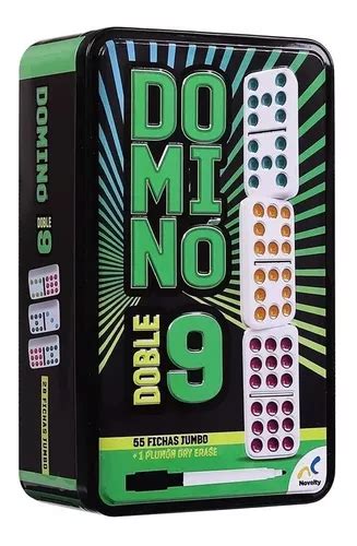 Domino Doble 9 Fichas De Colores Con Plumon Didactico Envío gratis