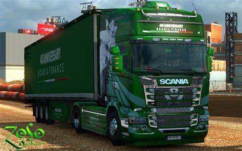 Scania Rjl Emerald Anniversary Scania Finance Skin Modhub Us