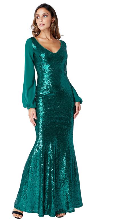 Emerald Green Sequin Gown Ubicaciondepersonas Cdmx Gob Mx