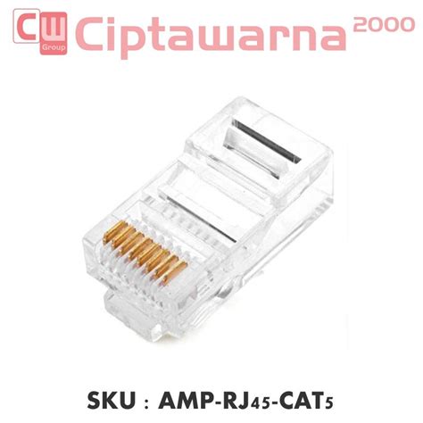 Jual Commscope Connector Konektor Lan Rj Cat E Stp Ftp Per Pcs