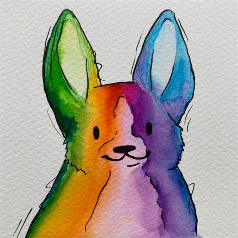 I Draw A Corgi Every Day Here Are A Few Of My Recent Watercolor Corgis R Watercolor