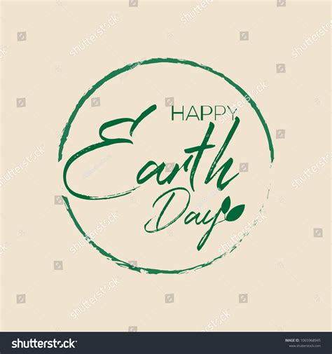 Happy Earth Day Greeting Design Vector Stock Vector Royalty Free