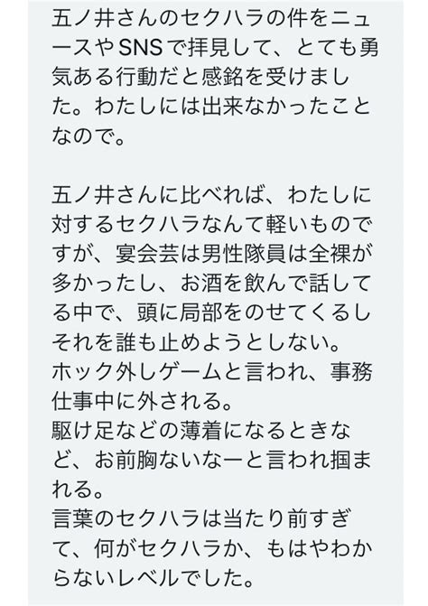 五ノ井里奈 Gonoi Rina On Twitter Dm頂きました。ありがとうございます。やられすぎて感覚が麻痺してしまうのは本当に