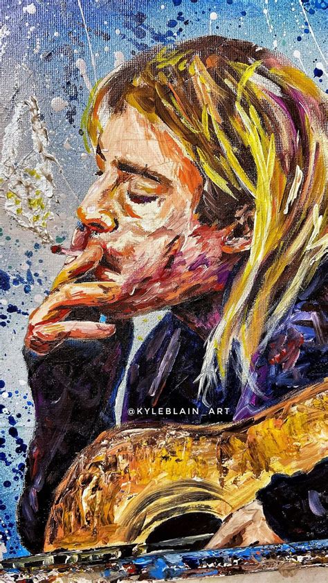 Kurt Corbain Nirvana Iconic A Art Print By Kyle Blain Art Etsy