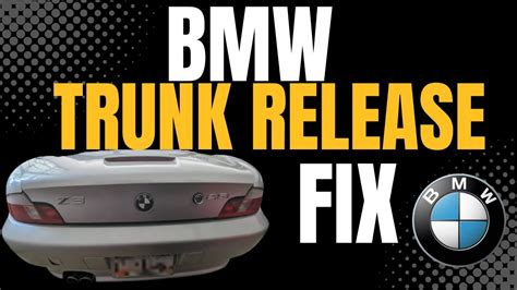 Bmw Z3 Trunk Release Fix Youtube