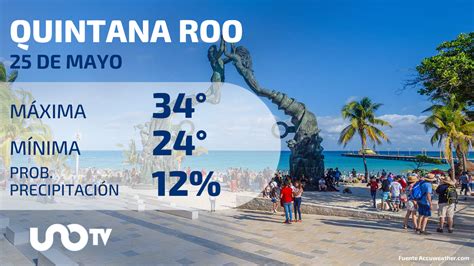 Clima En Quintana Roo Para El 25 De Mayo De 2023 Uno TV