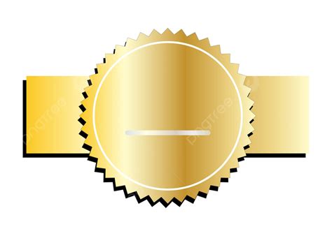 Gold Colored Badge Ready To Be Inscribed Vector Badge Gold Gold