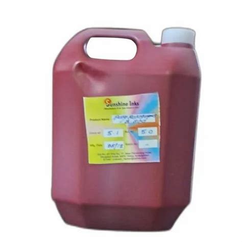 Sunshine Ink Red Rotogravure Solvent Based Plastic Printing Inks Can