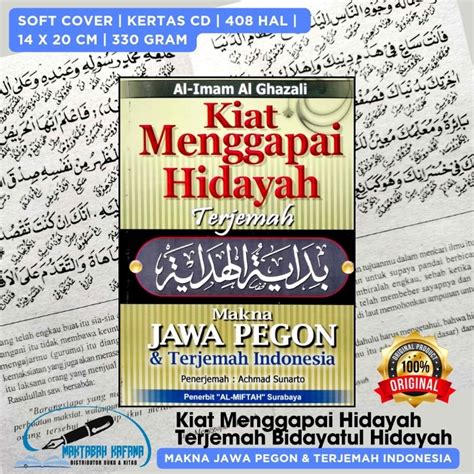 Jual Kiat Menggapai Hidayah Terjemah Bidayatul Hidayah Lengkap Makna