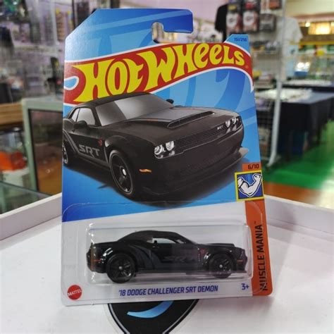 Hot Wheels 18 Dodge Challenger Srt Demon Shopee Malaysia