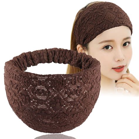 New Boho Solid Color Wide Headbands Vintage Knot Elastic Turban