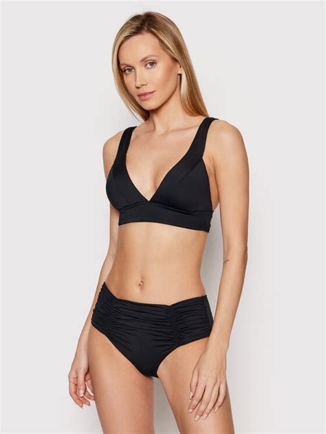 Seafolly Bikini Oberteil Banded Schwarz Modivo De