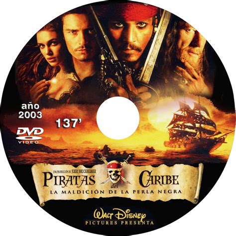 Caratulas de películas DVD para cajas CD Piratas del Caribe I La