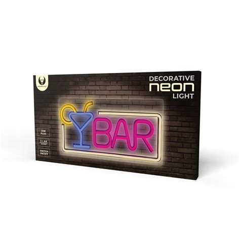 Neon Plexi Led Dekoracja Reklama Lampka Bar Multikolor Usb V A