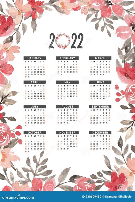 Calendar 2022 Printable One Page