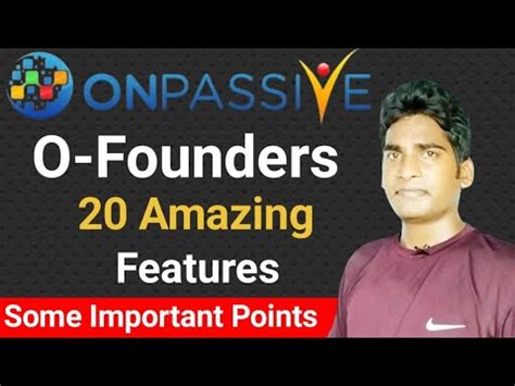 Onpassive O Founders Amazing Features Gofounders Vs O Founders