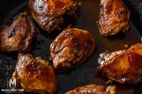 The Best Oven Baked Bbq Chicken Thighs Video Munchkin Time