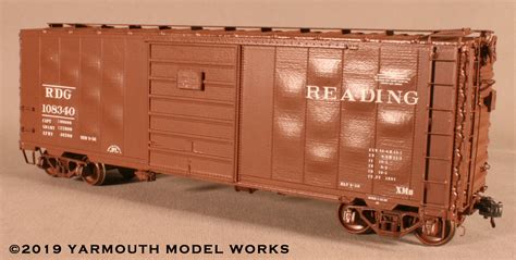 Reading Acf Built Postwar Ton Boxcar Yarmouth Model Works