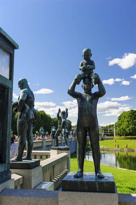 Disposizione Della Scultura Di Vigeland Parco Di Frogner Oslo