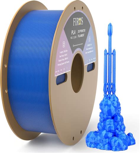 Amazon co jp FIROS PLA 3Dプリンターフィラメント 1 75mm PLAフィラメント 2 2ポンド 1kg スプール