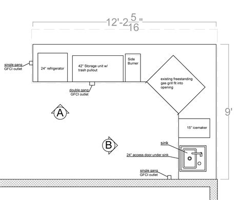 Outdoor Kitchen Floor Plans Flooring Tips