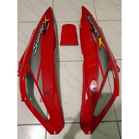 Jual Cover Bodi Body Belakang Kanan Kiri Honda Supra X125 Warna Merah