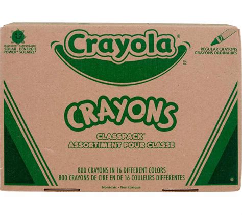 Crayon Classpack 800 Count 16 Colors Crayola