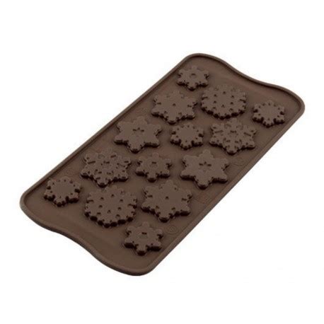 Moule Chocolat Silicone Flocon Silikomart Maspatule