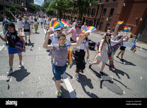 Boston Massachusetts Usa June Boston Gay Pride Parade