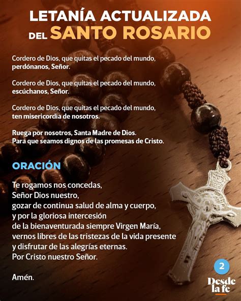 Letan A Del Santo Rosario Completa Y Actualizada