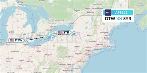 AF5621 Flight Status Air France Detroit To Syracuse AFR5621