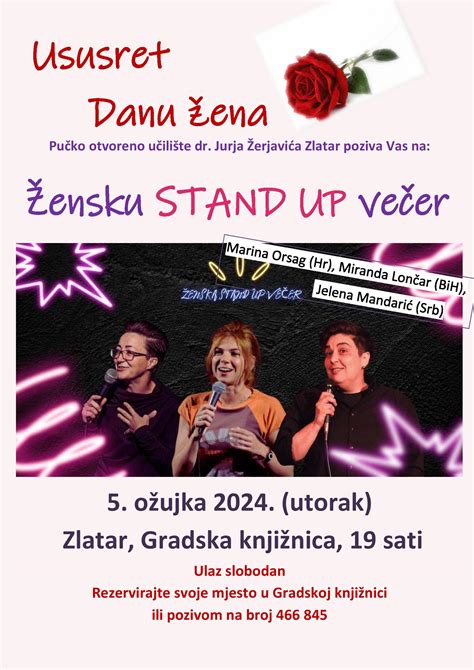 Ususret Danu Ena Enska Stand Up Ve Er Turisti Ka Zajednica Zlatni