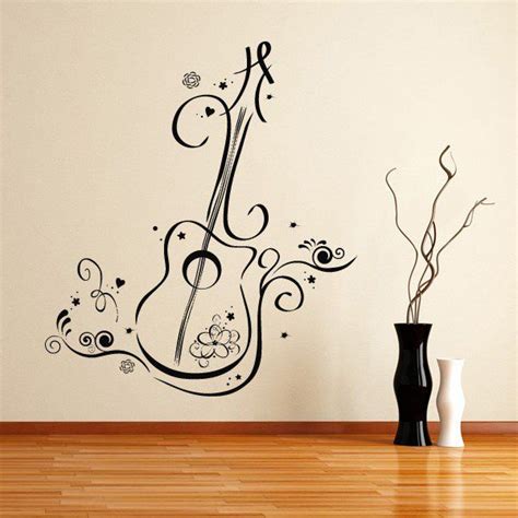 Wall painting, Music wall decal, Simple wall paintings