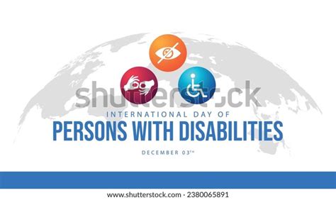 International Day Persons Disabilities Celebrated Every Stock Vector ...