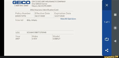 Geico Id Cards