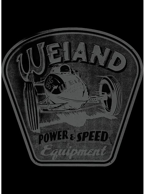 Retro Weiand Power And Speed Equipment Logo Poster For Sale By