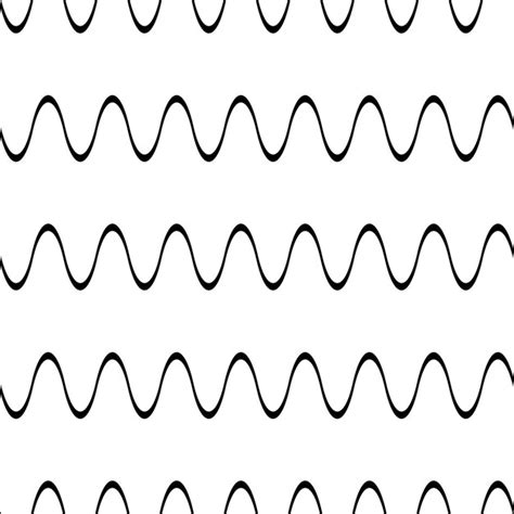 Design geométrico padrão sem costura de linhas onduladas horizontais