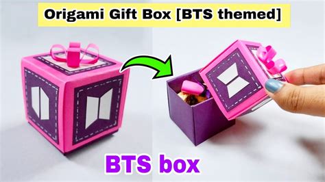 Bts Origami Gift Box Bts Crafts Bts Diy Bts Army Crafts Bts